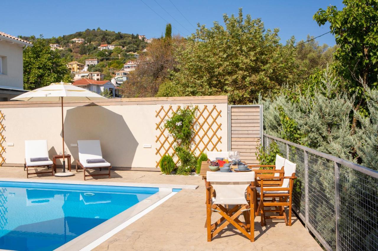 Grappolo Lefkada Villas - Villa Vertzami Just 2 Km From Lefkada Town Apolpaina ภายนอก รูปภาพ