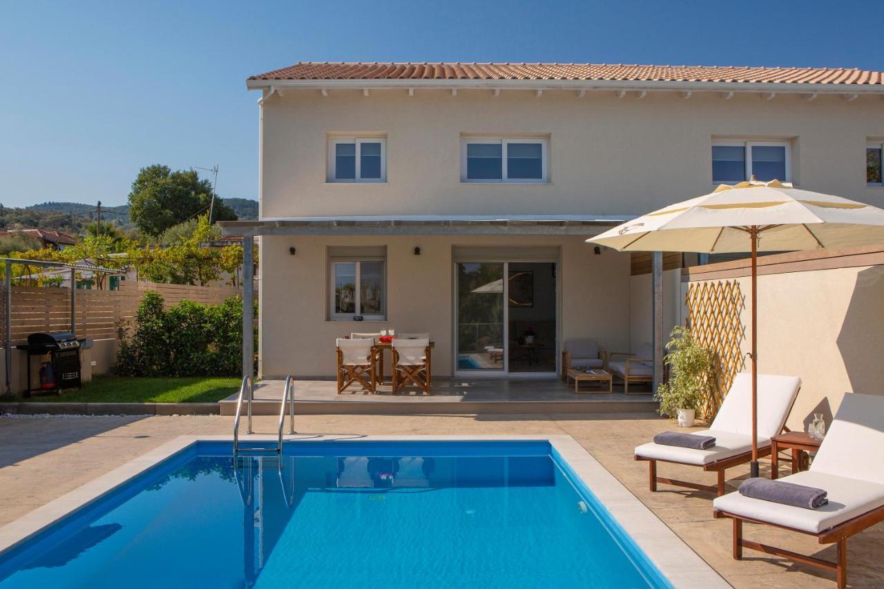 Grappolo Lefkada Villas - Villa Vertzami Just 2 Km From Lefkada Town Apolpaina ภายนอก รูปภาพ